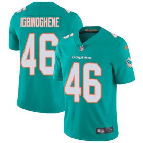 Wholesale Cheap Nike Dolphins #46 Noah Igbinoghene Aqua Green Team Color Youth Stitched NFL Vapor Untouchable Limited Jersey