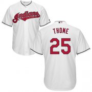 Wholesale Cheap Indians #25 Jim Thome White Home Stitched Youth MLB Jersey