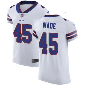 Wholesale Cheap Nike Bills #45 Christian Wade White Men\'s Stitched NFL Vapor Untouchable Elite Jersey