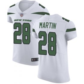 Wholesale Cheap Nike Jets #28 Curtis Martin White Men\'s Stitched NFL Vapor Untouchable Elite Jersey