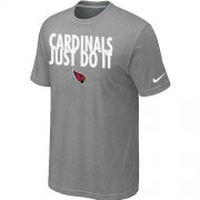 Wholesale Cheap Nike Arizona Cardinals Just Do It Grey T-Shirt
