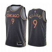 Wholesale Cheap Nike Bulls #9 Patrick Williams Black NBA Swingman 2020-21 City Edition Jersey