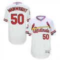 Wholesale Cheap Cardinals #50 Adam Wainwright White Flexbase Authentic Collection Cooperstown Stitched MLB Jersey