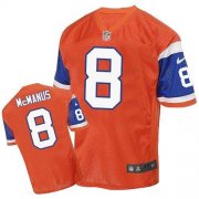 Wholesale Cheap Nike Broncos #8 Brandon McManus Orange Throwback Men's Stitched NFL Elite Jersey