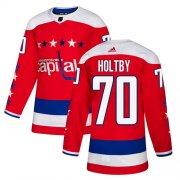 Wholesale Cheap Adidas Capitals #70 Braden Holtby Red Alternate Authentic Stitched Youth NHL Jersey