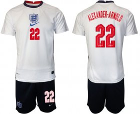 Wholesale Cheap Men 2020-2021 European Cup England home white 22 Nike Soccer Jersey