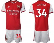Wholesale Cheap Men 2021-2022 Club Arsenal home red 34 Soccer Jersey