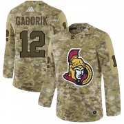 Wholesale Cheap Adidas Senators #12 Marian Gaborik Camo Authentic Stitched NHL Jersey