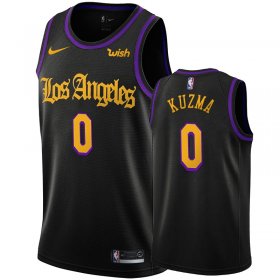 Wholesale Cheap Nike Lakers #0 Kyle Kuzma Black 2020 Latin Nights NBA Swingman Jersey