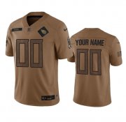 Wholesale Cheap Men's Tennessee Titans Active Player Custom Brown 2023 Salute To Service Football Stitched Jersey