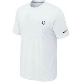 Wholesale Cheap Nike Indianapolis Colts Chest Embroidered Logo T-Shirt White