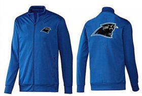 Wholesale Cheap NFL Carolina Panthers Team Logo Jacket Blue_2