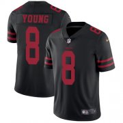 Wholesale Cheap Nike 49ers #8 Steve Young Black Alternate Men's Stitched NFL Vapor Untouchable Limited Jersey