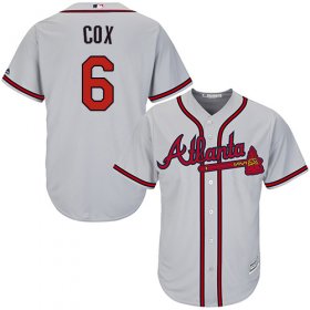 Wholesale Cheap Braves #6 Bobby Cox Grey Cool Base Stitched Youth MLB Jersey