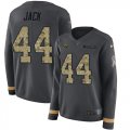 Wholesale Cheap Nike Jaguars #44 Myles Jack Anthracite Salute to Service Women's Stitched NFL Limited Therma Long Sleeve Jersey