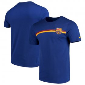 Wholesale Cheap Barcelona Nike Logo Crest T-Shirt Blue