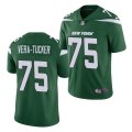 Cheap Men's New York Jets #75 Alijah Vera-Tucker Green Vapor Untouchable Limited Stitched Jersey