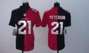 Wholesale Cheap Nike Cardinals #21 Patrick Peterson Black/Red Women's Stitched NFL Elite Split Jersey