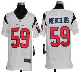 Wholesale Cheap Nike Texans #59 Whitney Mercilus White Youth Stitched NFL Elite Jersey