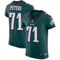 Wholesale Cheap Nike Eagles #71 Jason Peters Midnight Green Team Color Men's Stitched NFL Vapor Untouchable Elite Jersey
