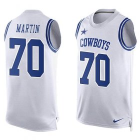 Wholesale Cheap Nike Cowboys #70 Zack Martin White Men\'s Stitched NFL Limited Tank Top Jersey
