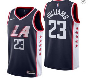 Wholesale Cheap Clippers 23 Lou Williams Navy 2018-19 City Edition Nike Swingman Jersey