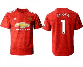 Wholesale Cheap Men 2020-2021 club Manchester United home aaa version 1 red Soccer Jerseys