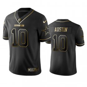 Wholesale Cheap Nike Cowboys #10 Tavon Austin Black Golden Limited Edition Stitched NFL Jersey