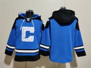 Cheap Men's Indianapolis Colts Blank Blue Ageless Must-Have Lace-Up Pullover Hoodie