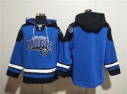 Wholesale Cheap Men's Orlando Magic Blank Blue Ageless Must-Have Lace-Up Pullover Hoodie