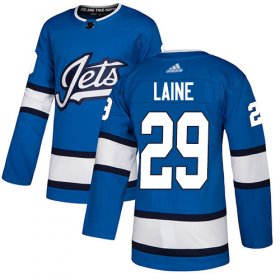 Wholesale Cheap Adidas Jets #29 Patrik Laine Blue Alternate Authentic Stitched Youth NHL Jersey