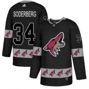 Wholesale Cheap Adidas Coyotes #34 Carl Soderberg Black Authentic Team Logo Fashion Stitched NHL Jersey