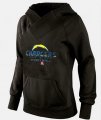 Wholesale Cheap Women's Los Angeles Chargers Big & Tall Critical Victory Pullover Hoodie Black