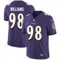 Wholesale Cheap Nike Ravens #98 Brandon Williams Purple Team Color Youth Stitched NFL Vapor Untouchable Limited Jersey