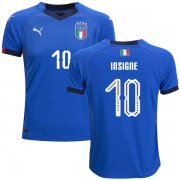 Wholesale Cheap Italy #10 Insigne Home Kid Soccer Country Jersey