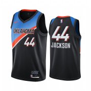 Wholesale Cheap Nike Thunder #44 Justin Jackson Black NBA Swingman 2020-21 City Edition Jersey