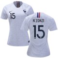 Wholesale Cheap Women's France #15 N'Zonzi Away Soccer Country Jersey