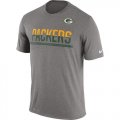 Wholesale Cheap Men's Green Bay Packers Nike Practice Legend Performance T-Shirt Grey