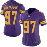 Wholesale Cheap Nike Vikings #97 Everson Griffen Purple Women's Stitched NFL Limited Rush Jersey
