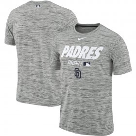 Wholesale Cheap San Diego Padres Nike Authentic Collection Velocity Team Issue Performance T-Shirt Gray