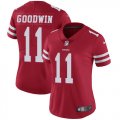 Wholesale Cheap Nike 49ers #11 Marquise Goodwin Red Team Color Women's Stitched NFL Vapor Untouchable Limited Jersey