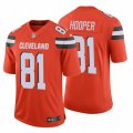 Wholesale Cheap Men's Cleveland Browns #81 Austin Hooper NFL Stitched Vapor Untouchable Limited Orange Nike Jersey