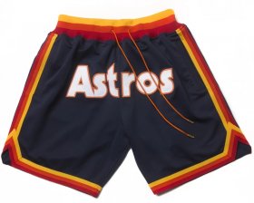Wholesale Cheap Houston Astros Shorts (Navy) JUST DON By Mitchell & Ness