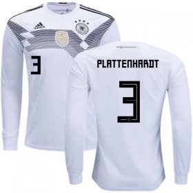 Wholesale Cheap Germany #3 Plattenhardt Home Long Sleeves Kid Soccer Country Jersey