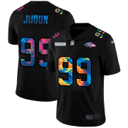 Cheap Baltimore Ravens #99 Matthew Judon Men's Nike Multi-Color Black 2020 NFL Crucial Catch Vapor Untouchable Limited Jersey