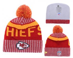 Wholesale Cheap NFL Kansas City Chiefs Logo Stitched Knit Beanies 010