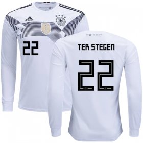 Wholesale Cheap Germany #22 Ter Stegen Home Long Sleeves Kid Soccer Country Jersey