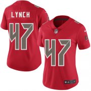 Wholesale Cheap Nike Buccaneers #47 John Lynch Red Women's Stitched NFL Limited Rush Jersey
