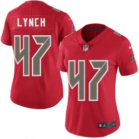 Wholesale Cheap Nike Buccaneers #47 John Lynch Red Women\'s Stitched NFL Limited Rush Jersey