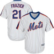 Wholesale Cheap Mets #21 Todd Frazier White(Blue Strip) Alternate Cool Base Stitched Youth MLB Jersey